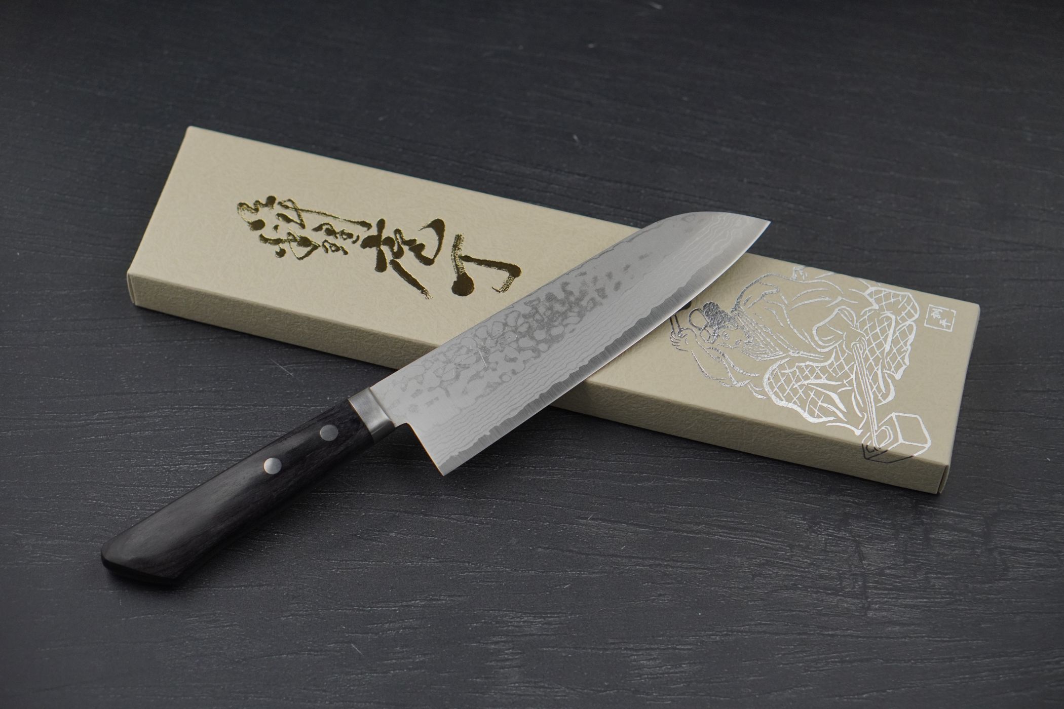 SANTOKU 17CM VG10 SUMINAGISHI KENSEI ECHISEN